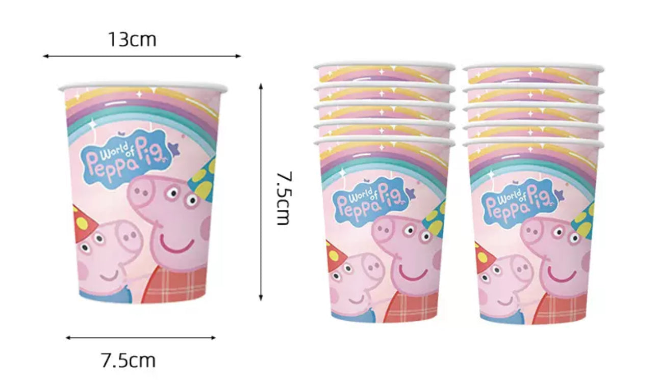 Peppa Pig Party Supplies | Complete Decoration Set for 10 or 20 Guests.