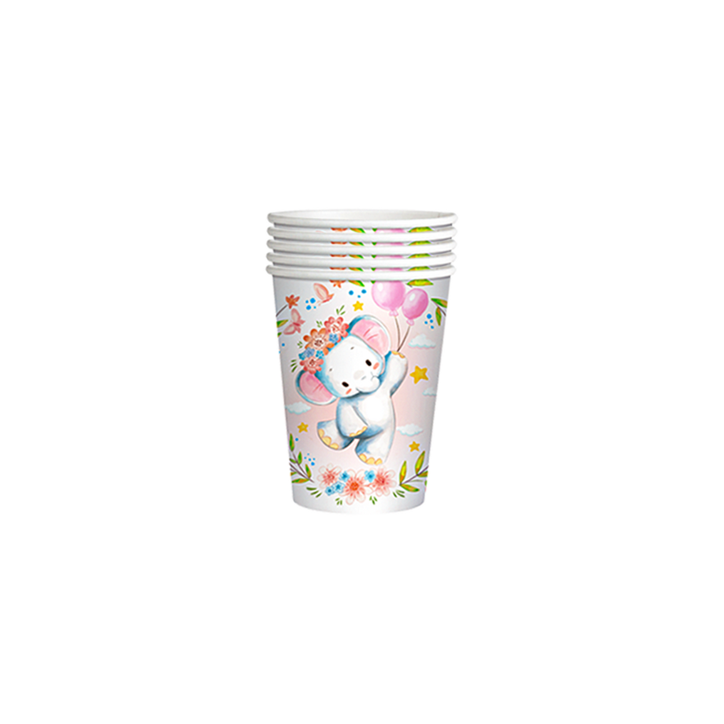 Pink elephant baby shower party decorations set-table decor.