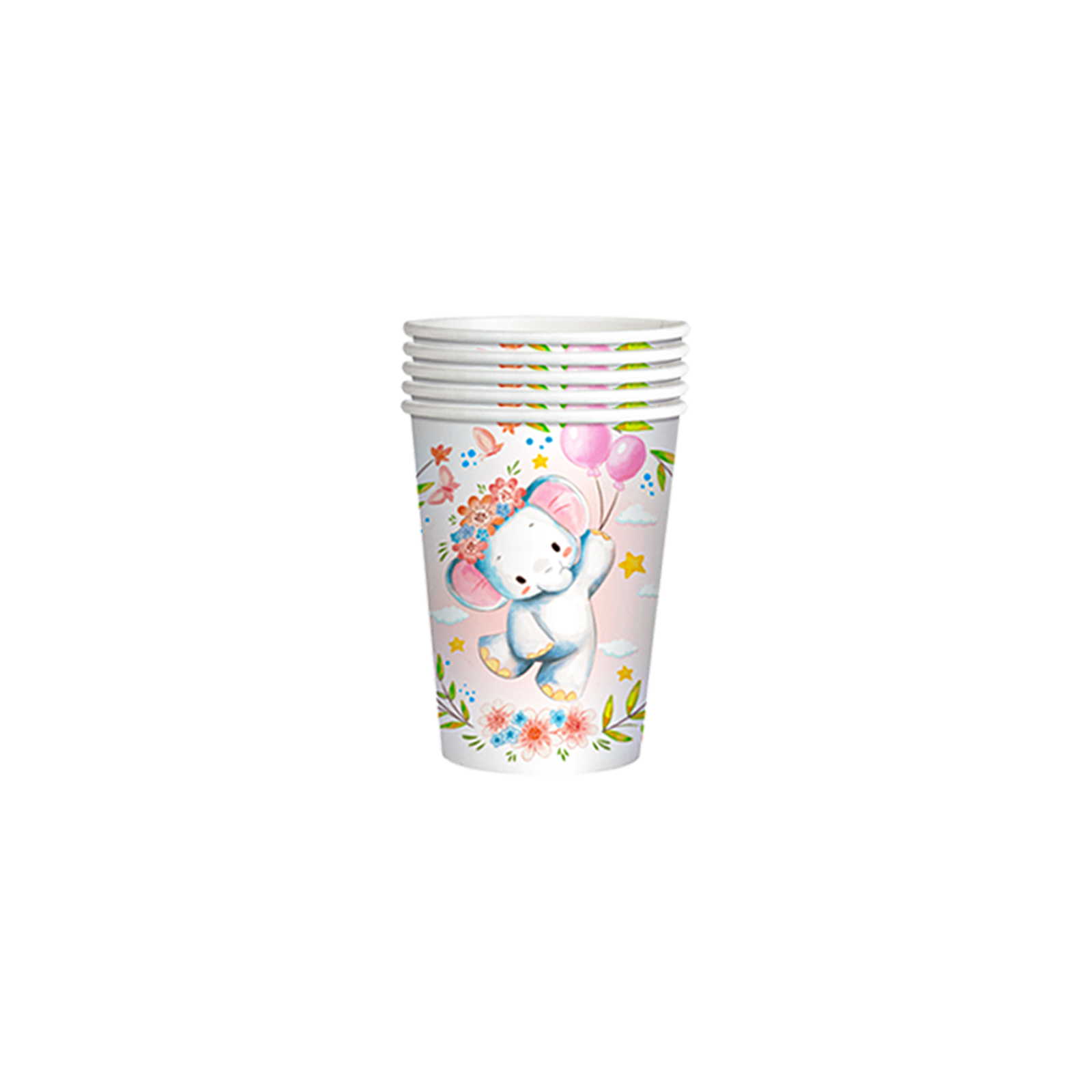 Pink elephant baby shower party decorations set-table decor.