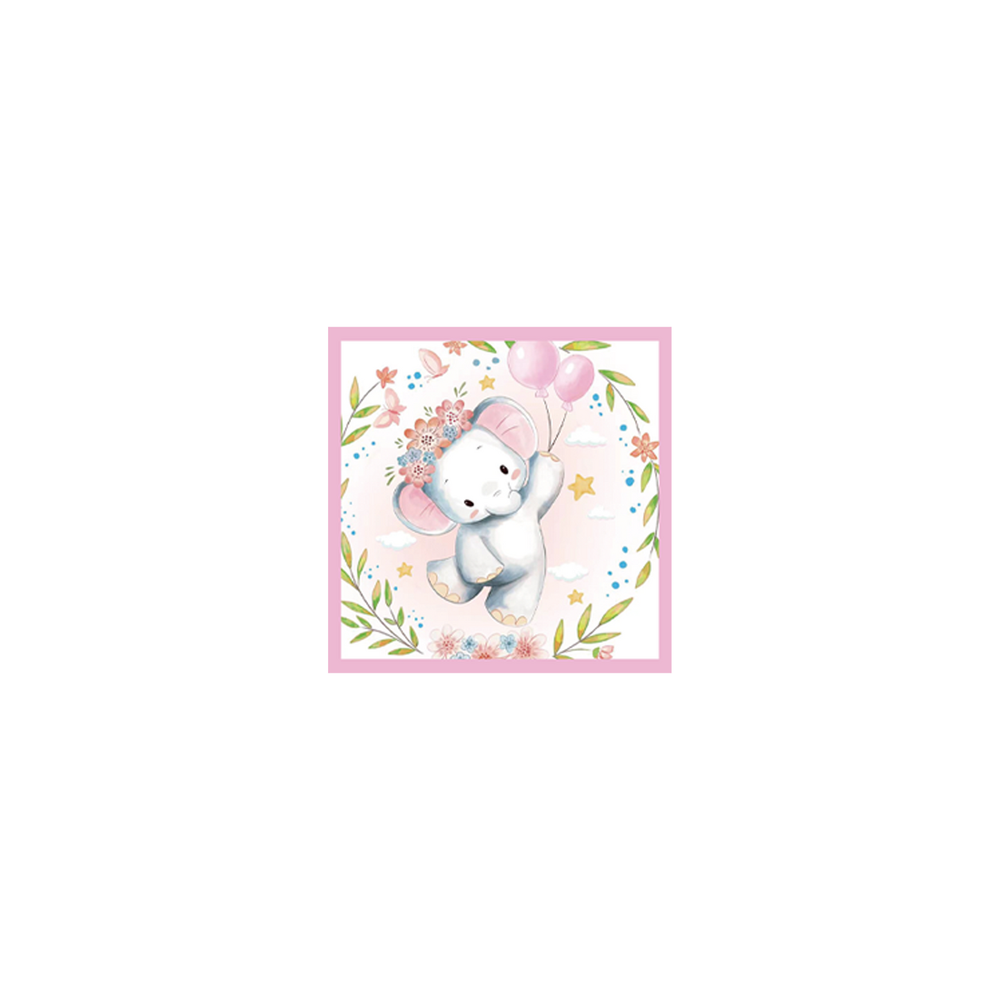 Pink elephant baby shower party decorations set-table decor.