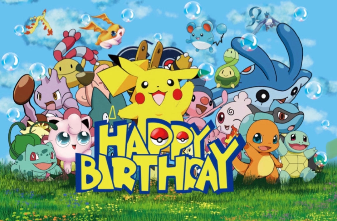 Pokémon (Style A) Birthday Party Decorations – Complete Decoration Set.
