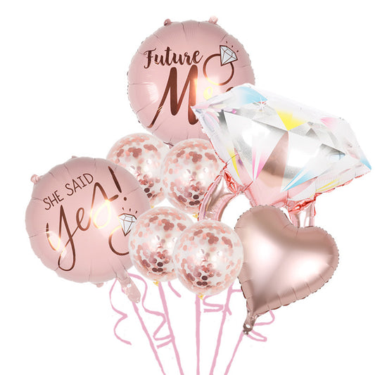 Bachelorette balloons set.