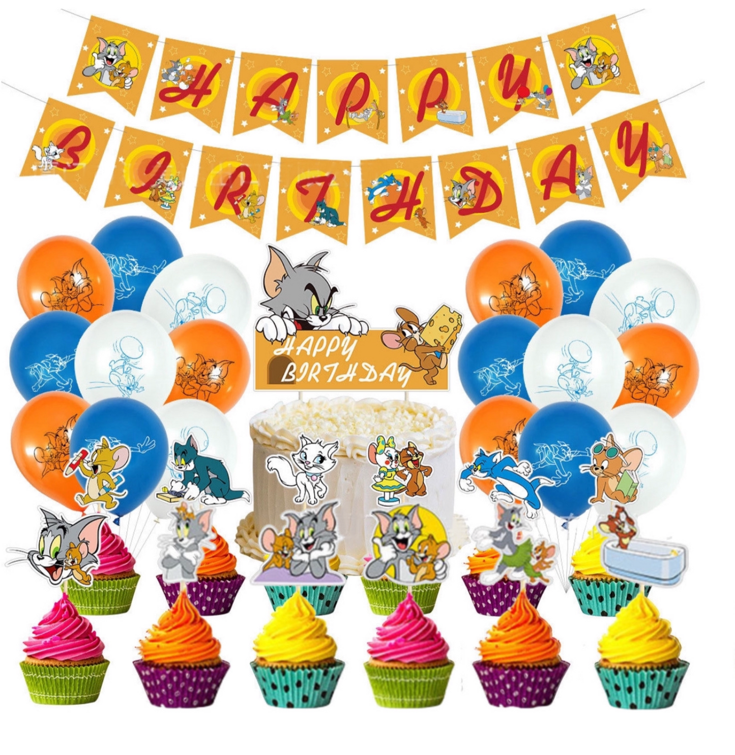 Tom & Jerry Birthday party set.