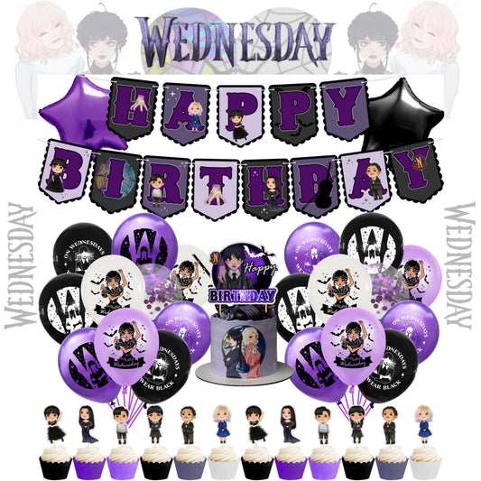Wednesday Birthday party set.