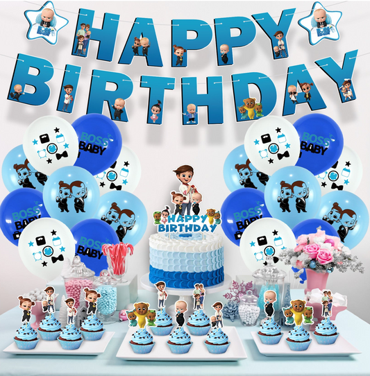 Baby Boss Birthday Party Decorations – Complete Decoration Set.