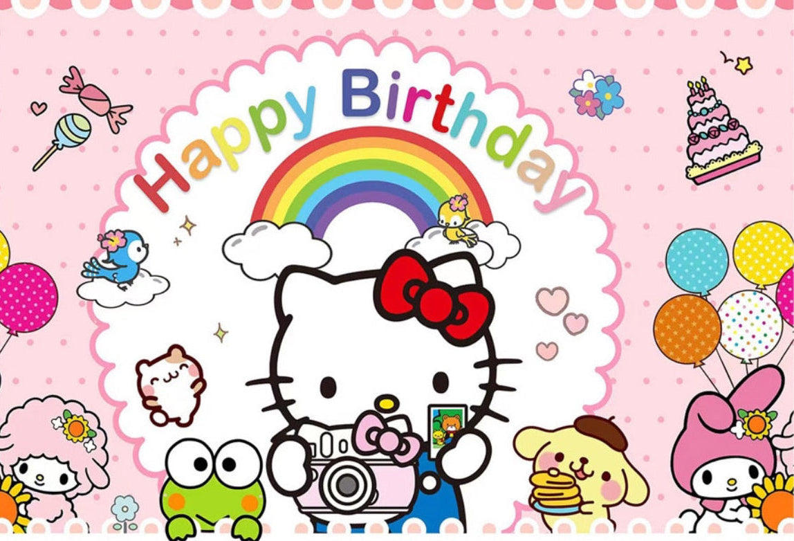 Hello Kitty Birthday Party Decorations – Complete Decoration Set.