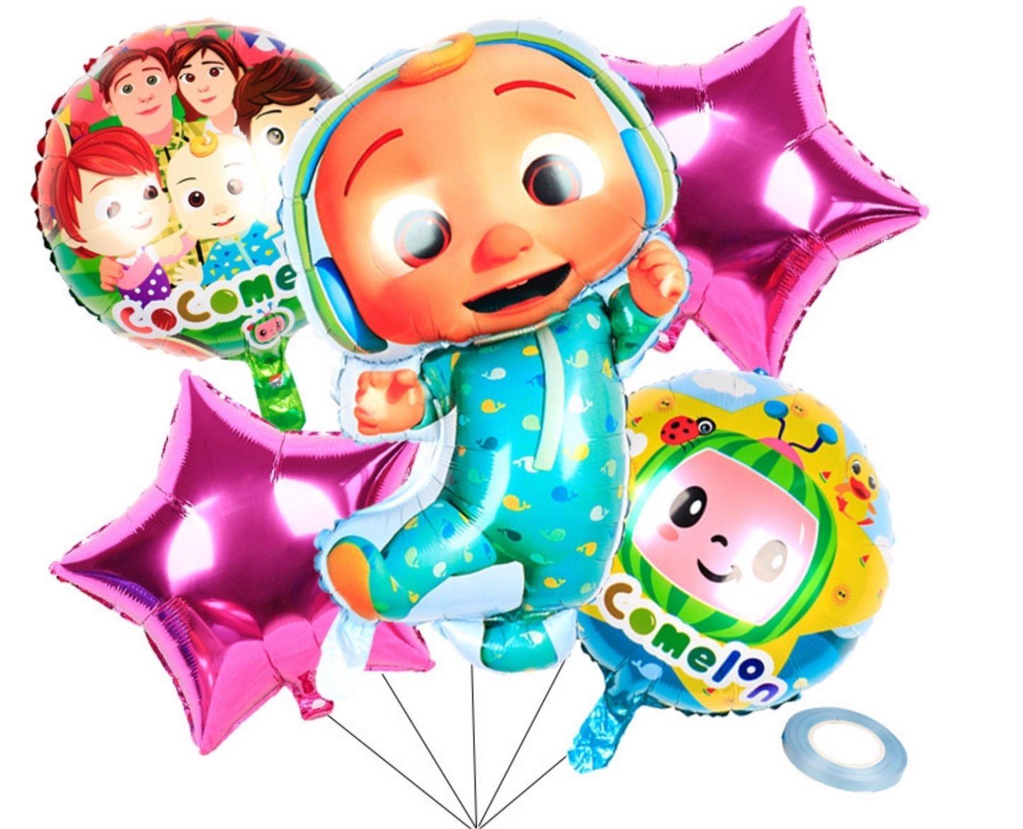 Cocomelon Party Supplies | Complete Decoration Set for 10 or 20 Guests.