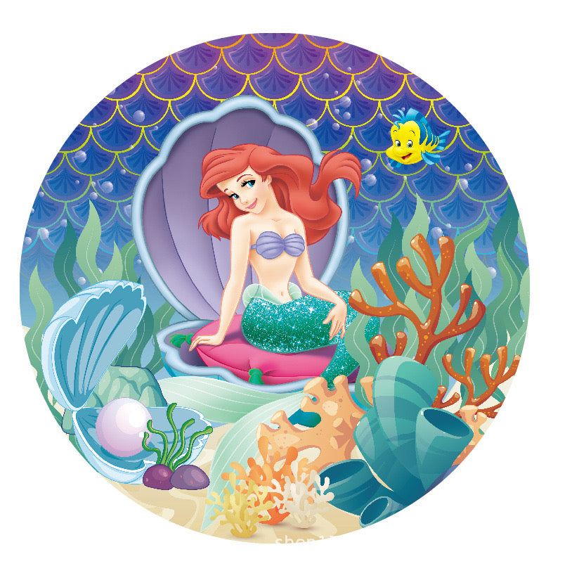 Ariel Party Supplies | Complete Decoration Set for 10 or 20 Guests.