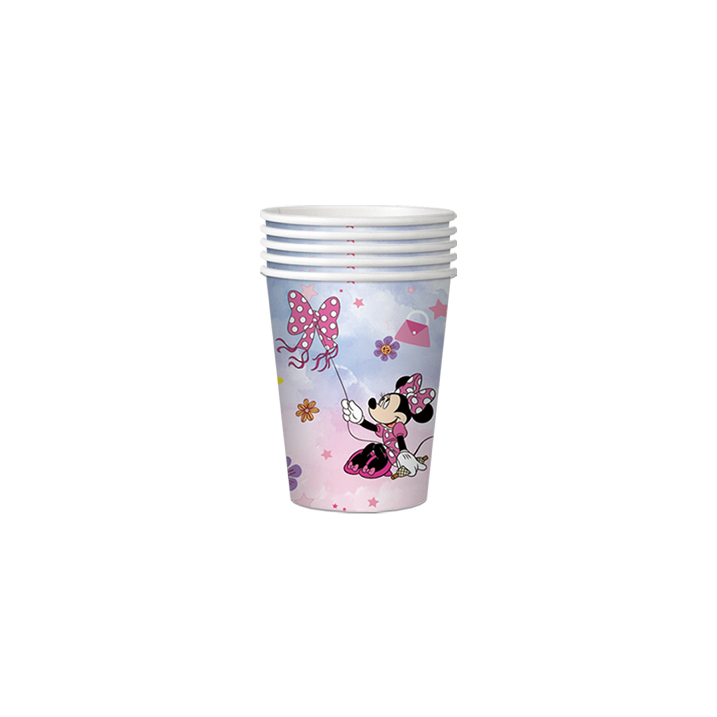 Minnie pink pastel party decorations set-table decor.