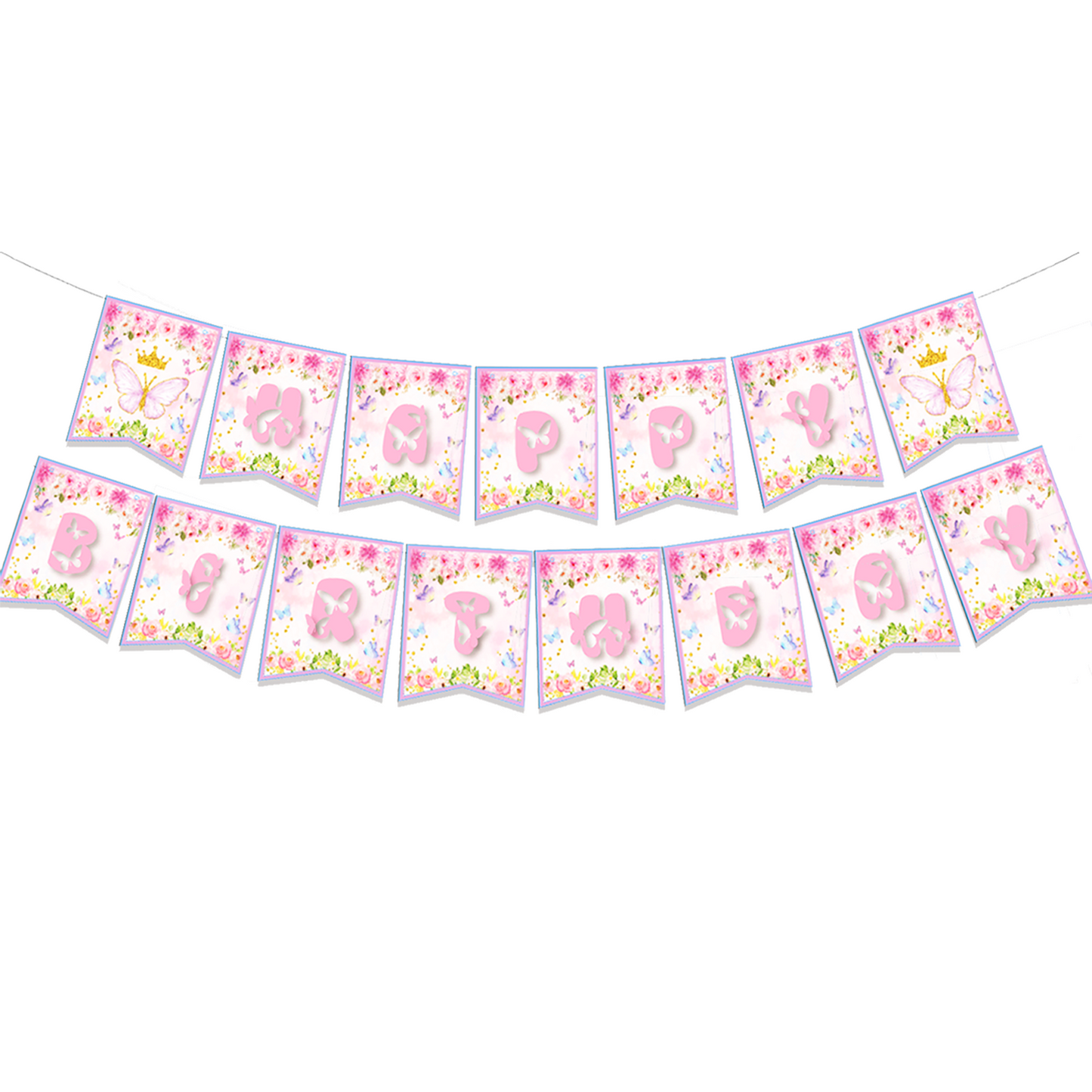 Butterflies Party Supplies | Complete Decoration Set for 10 or 20 Guests.