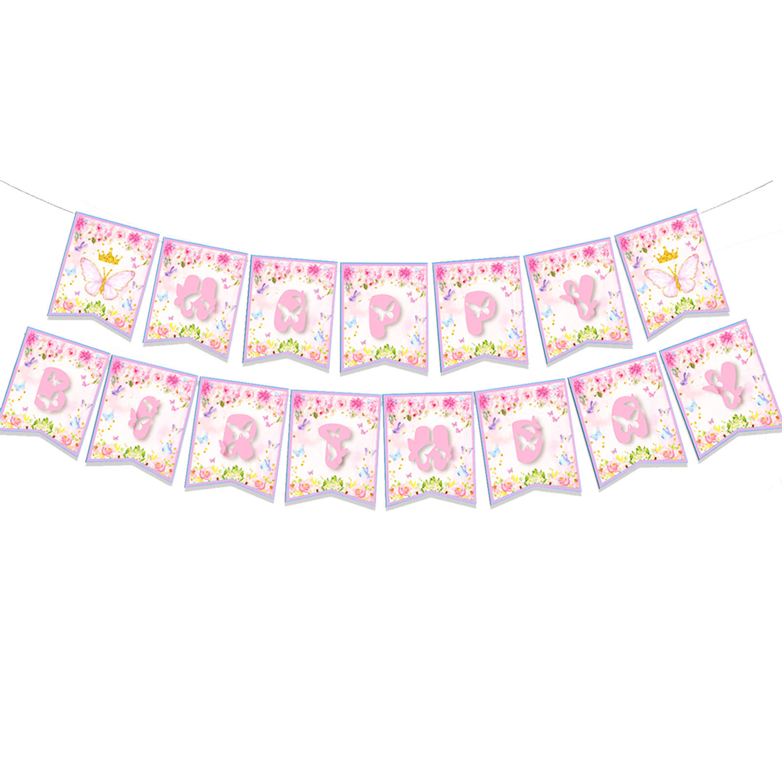 Butterflies Party Supplies | Complete Decoration Set for 10 or 20 Guests.