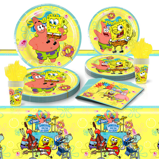 SpongeBob SquarePants Birthday Party Set – Complete Table Decor Kit.