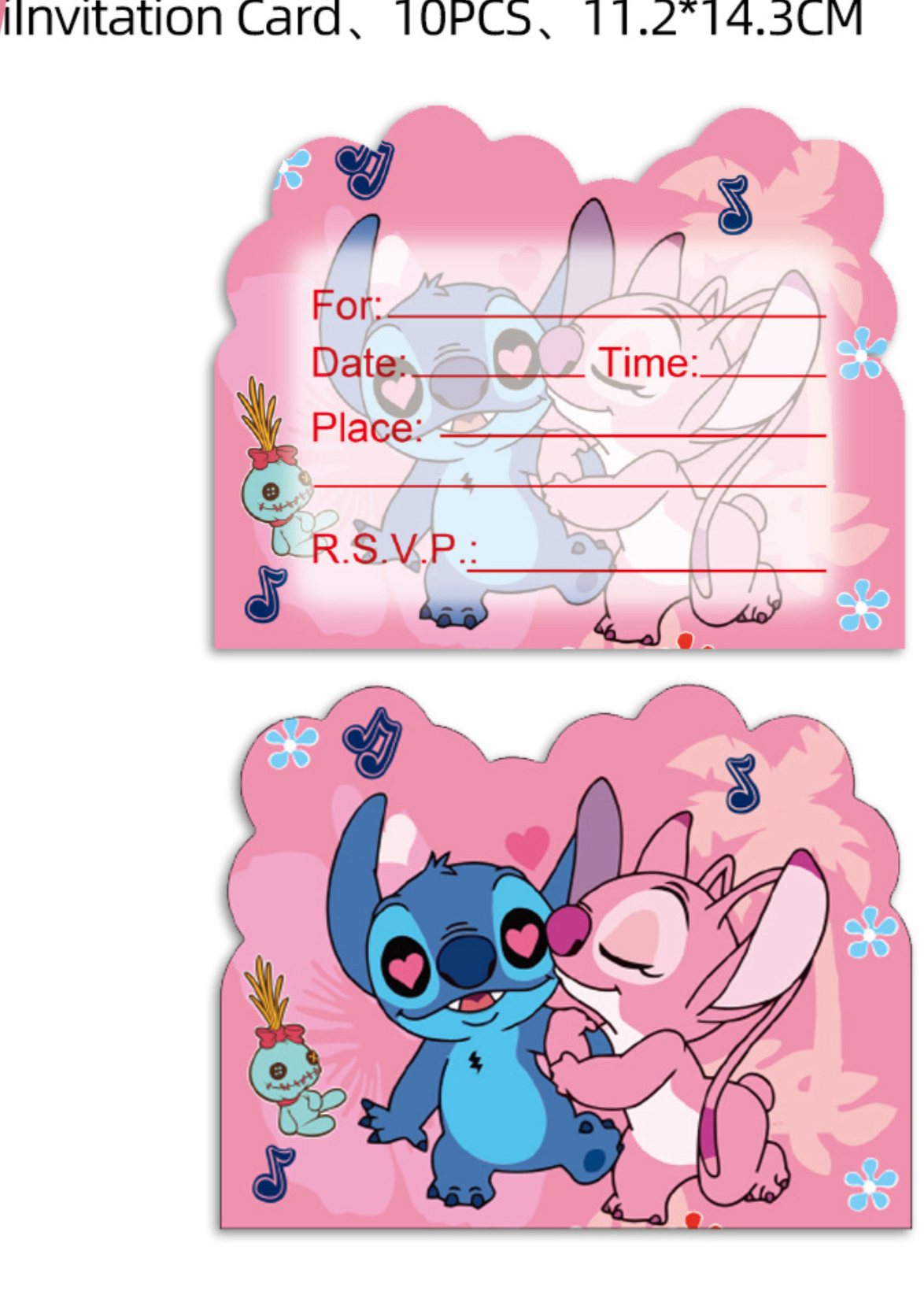 Stitch Party Supplies | Complete Decoration Set for 10 or 20 Guests.