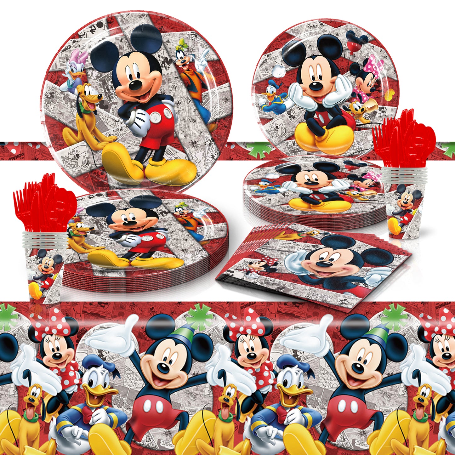 Mickey Mouse party decorations set-table decor.