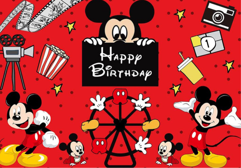 Mickey Mouse party decorations set-table decor.