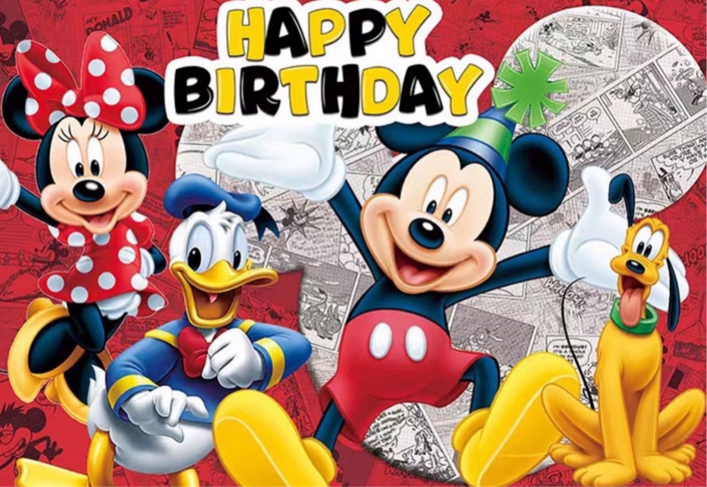 Mickey Mouse party decorations set-table decor.