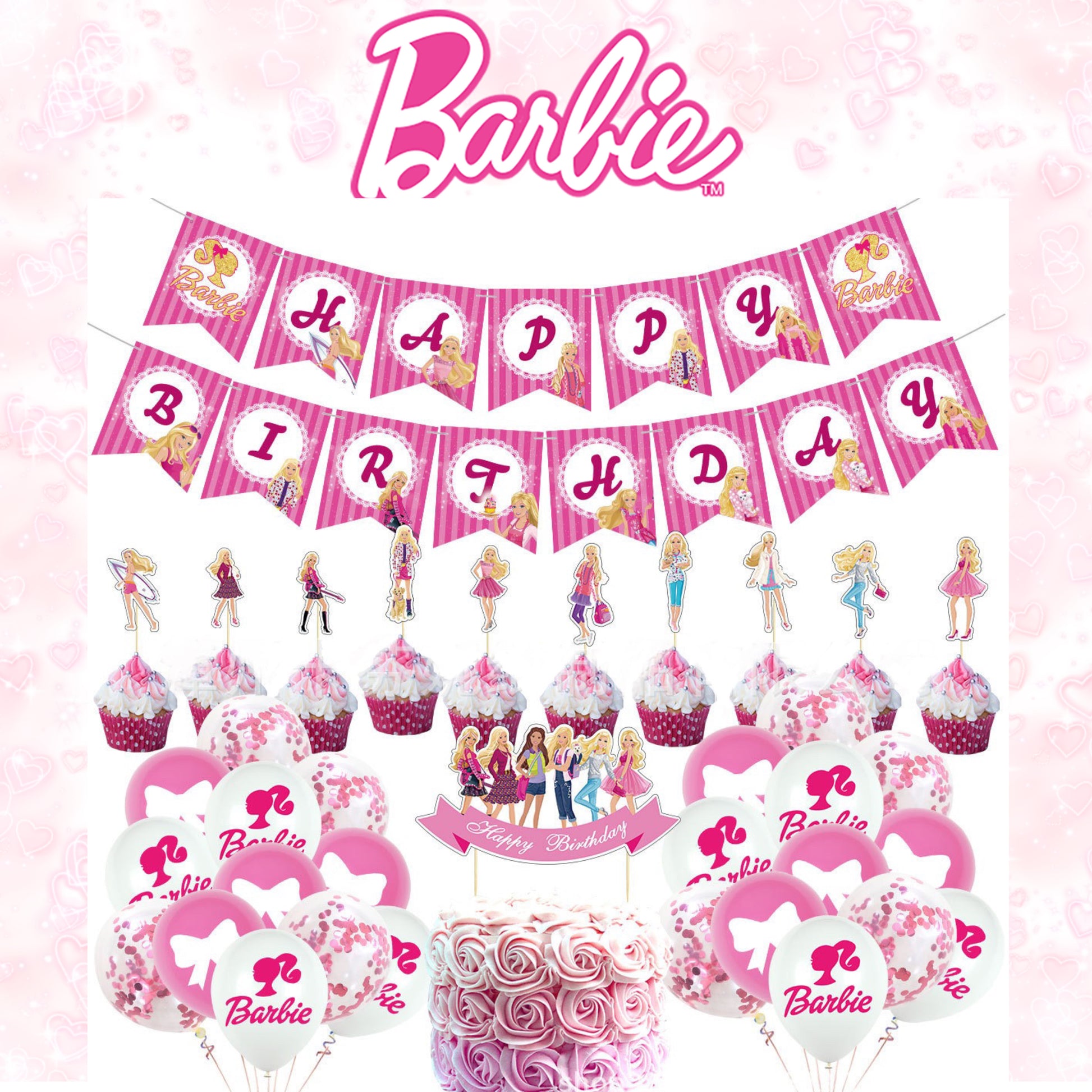 Barbie Birthday party set.