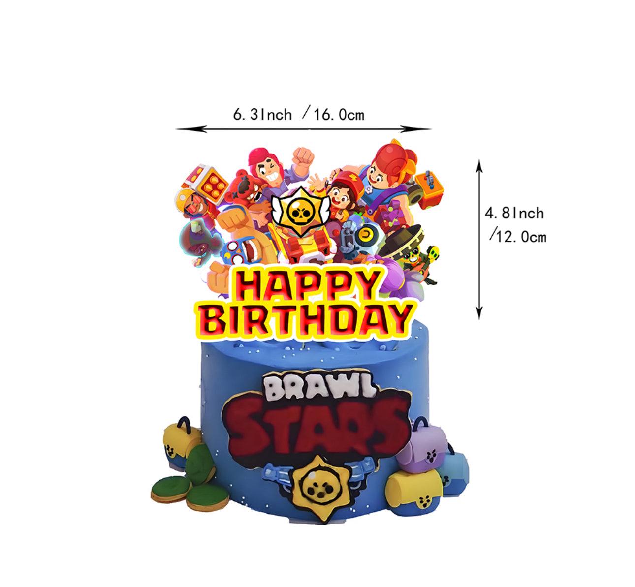 Brawl Stars Birthday Party Decorations (Style A) – Complete Decoration Set.