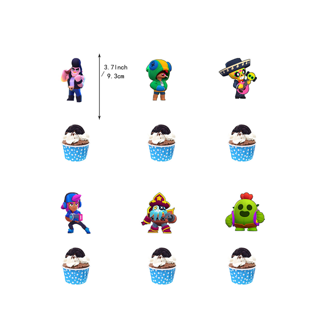 Brawl Stars Birthday Party Decorations (Style A) – Complete Decoration Set.