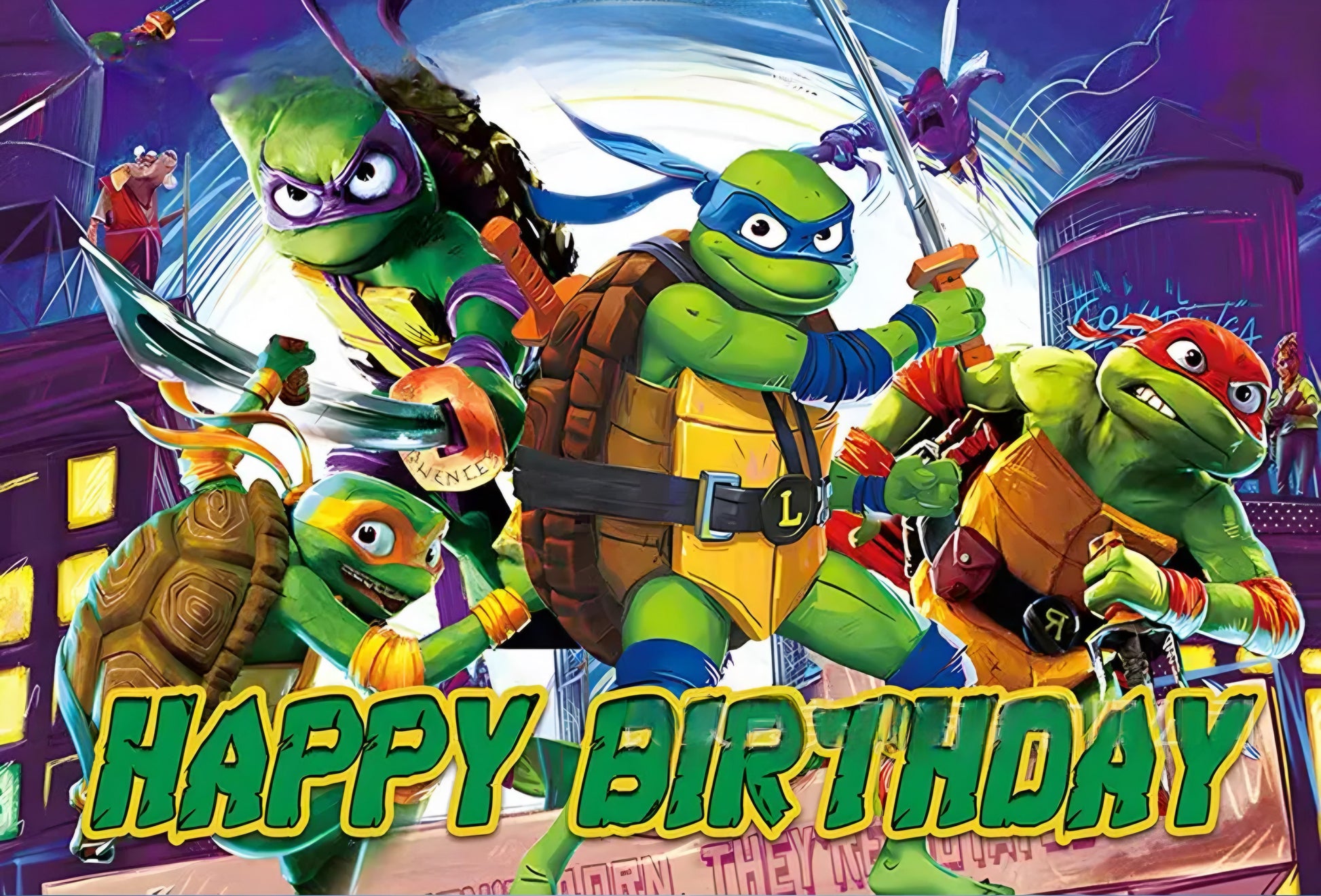 Ninja Turtles Birthday Party Decorations – Complete Decoration Set.