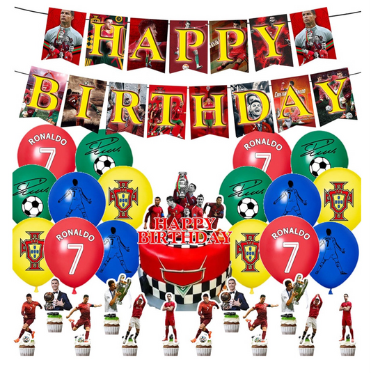 Ronaldo Birthday Party Decorations – Complete Decoration Set.