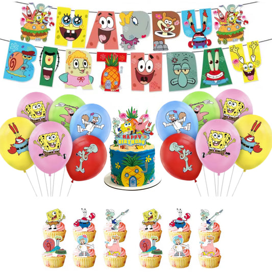SpongeBOB Birthday party set.