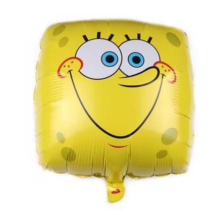Spongebob foil balloons.
