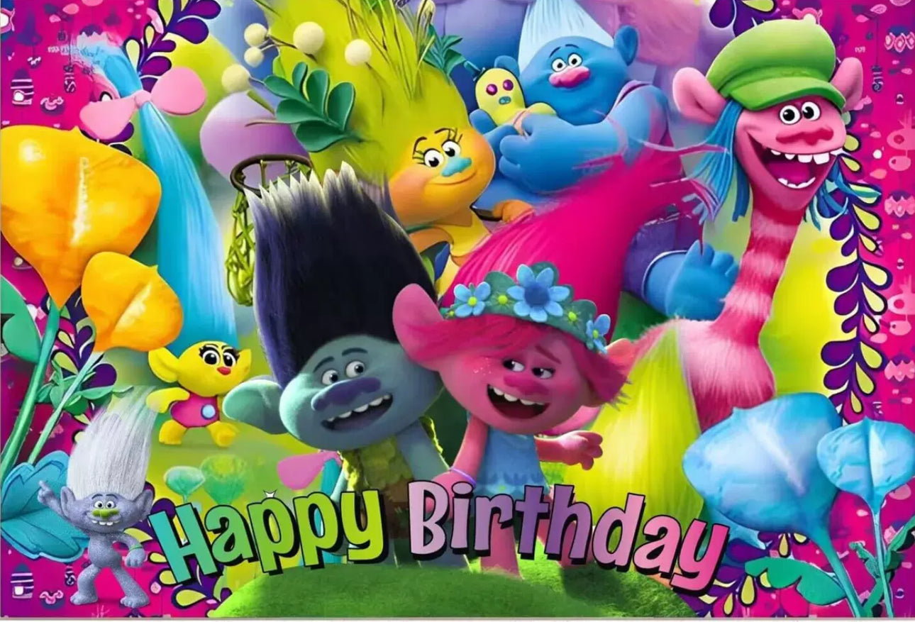Trolls Birthday Party Decorations – Complete Decoration Set.