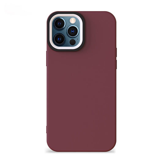 Custodia per telefono color vino profondo satinata