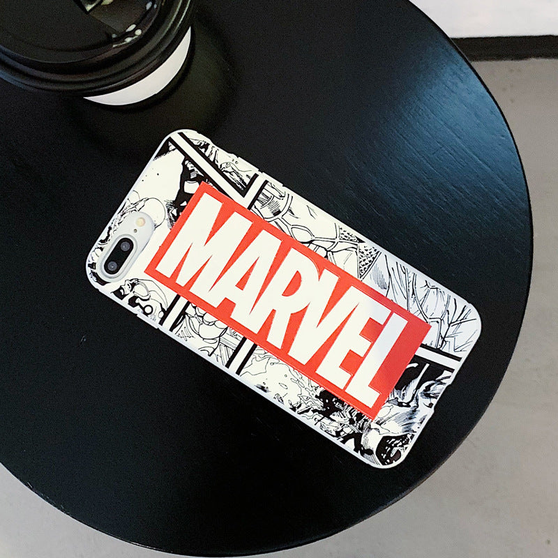 Funda para teléfono con logotipo completo de Marvel