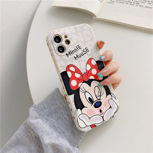 Funda negra para teléfono de Minnie Mouse