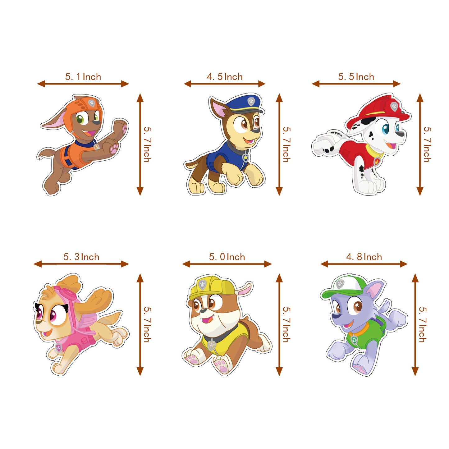 Colorful Paw Patrol Birthday party set.