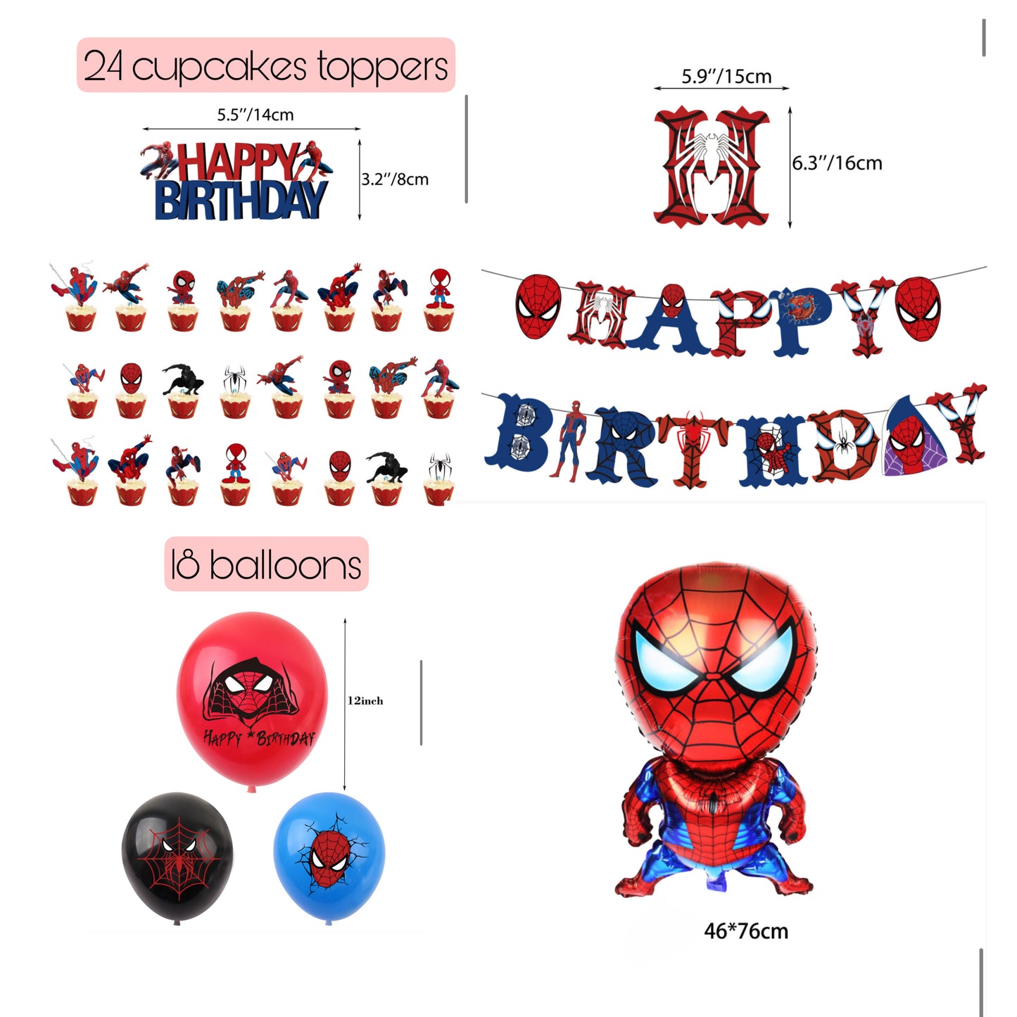 Σετ πάρτι γενεθλίων Spiderman
