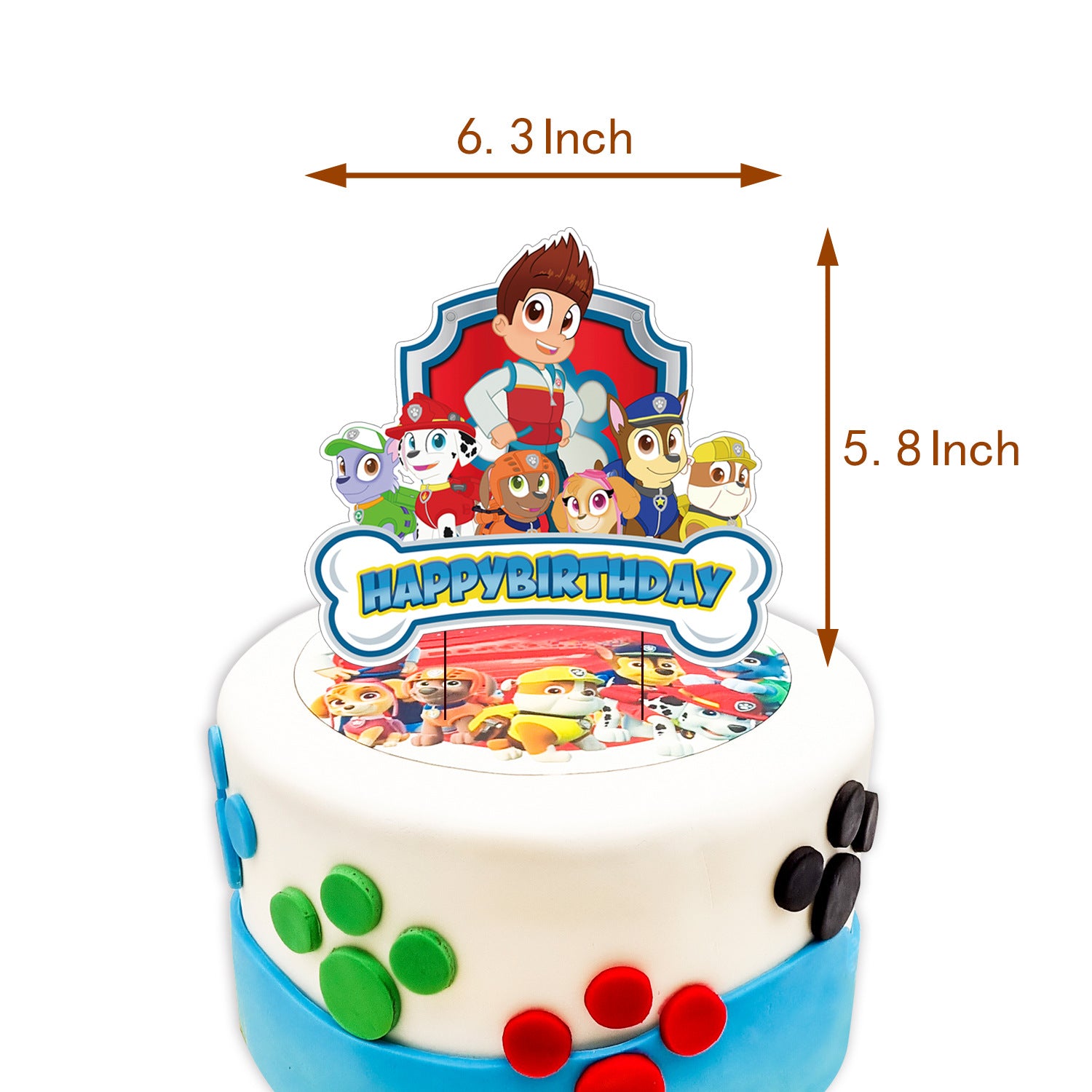 Colorful Paw Patrol Birthday party set.