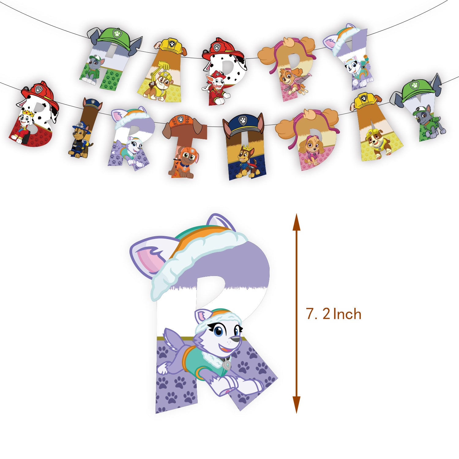 Colorful Paw Patrol Birthday party set.