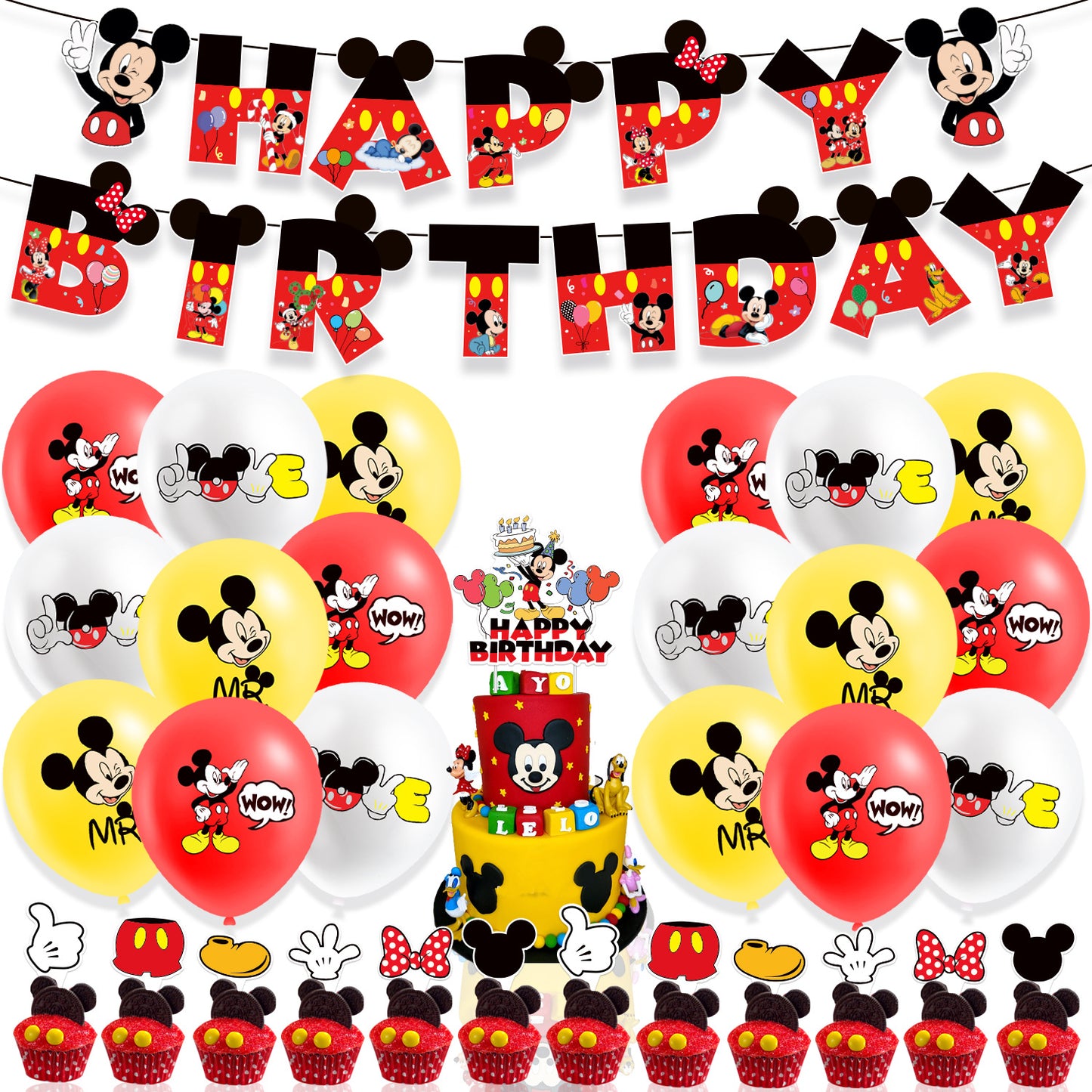 Ensemble de fête d'anniversaire Mickey