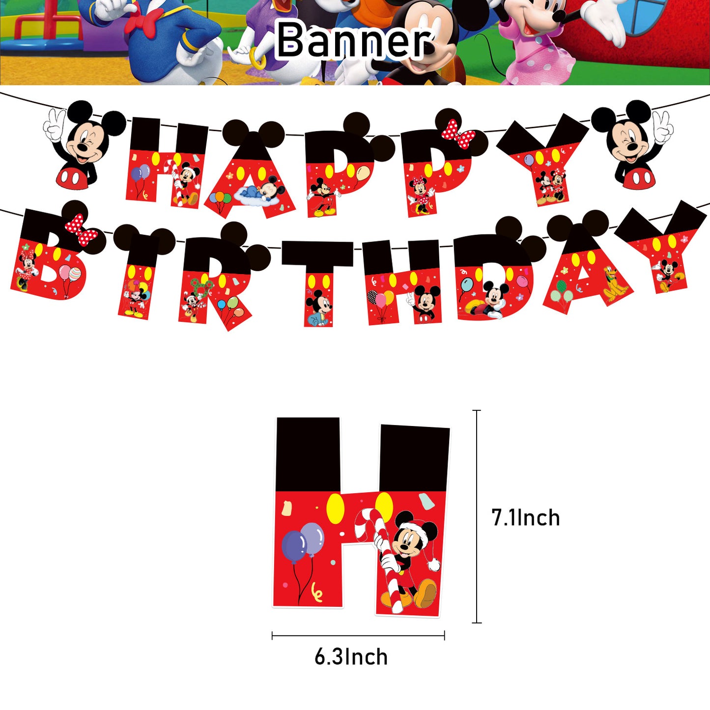 Ensemble de fête d'anniversaire Mickey