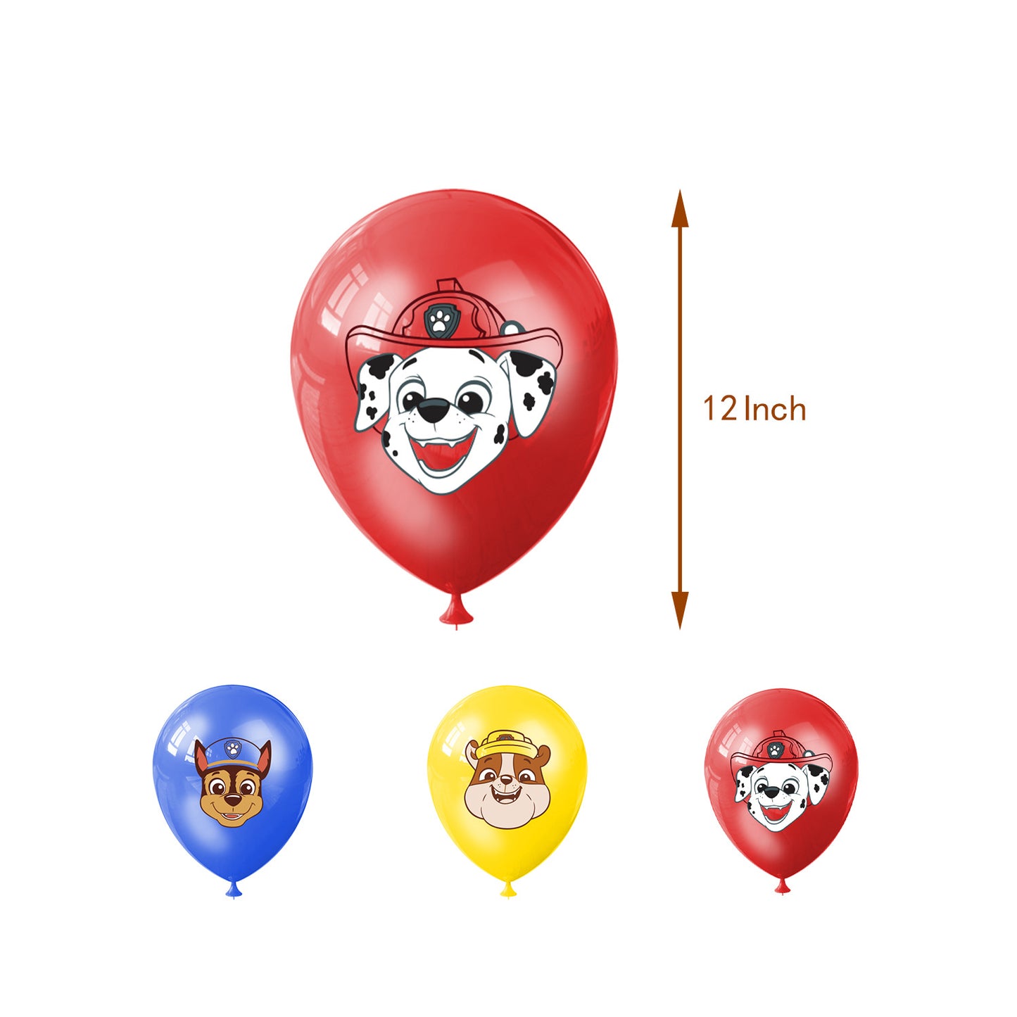 Colorful Paw Patrol Birthday party set.