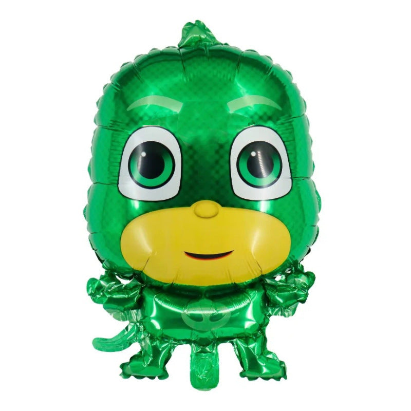 Conjunto de tres globos de papel metálico de Pj Mask 47*67 cm
