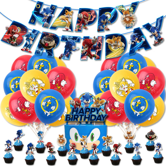 Sonic Speedster Birthday party set