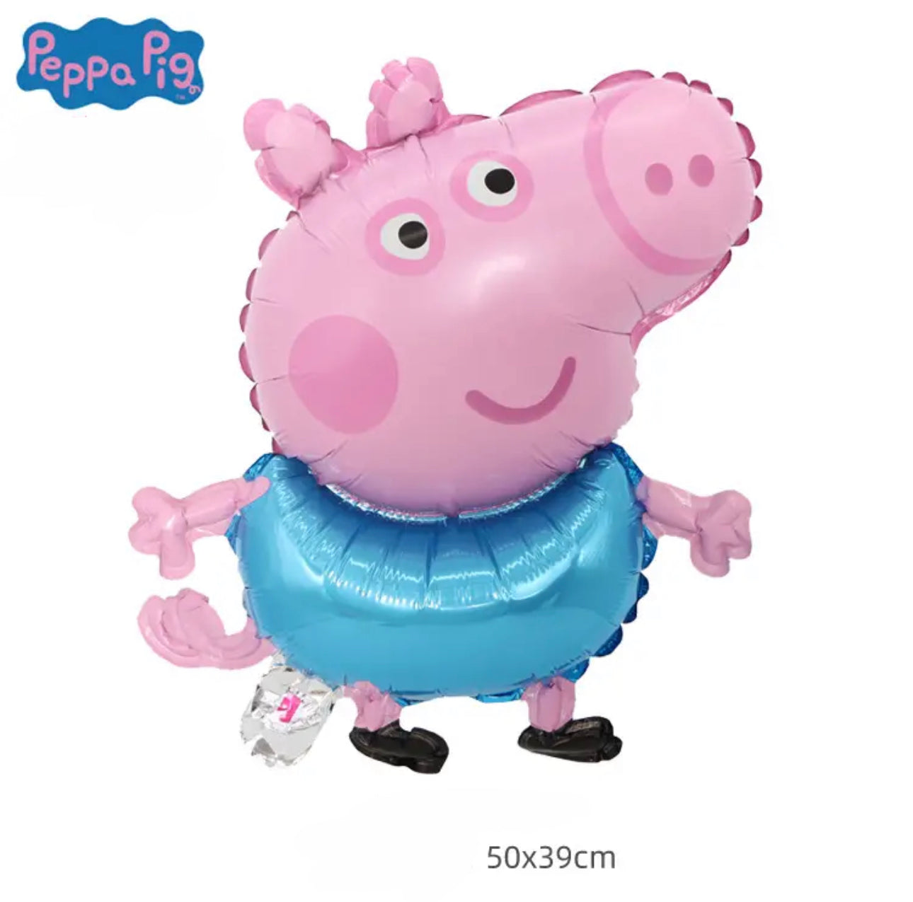 Pepa Pig set of 4 foil balloons.