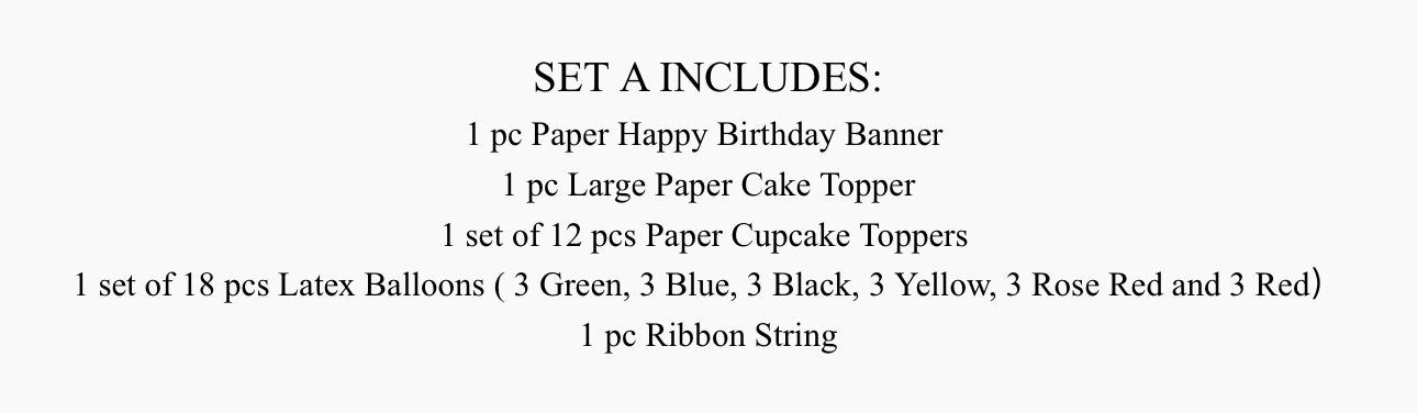 Power Rangers Birthday party set.