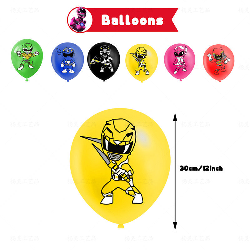 Power Rangers Birthday party set.
