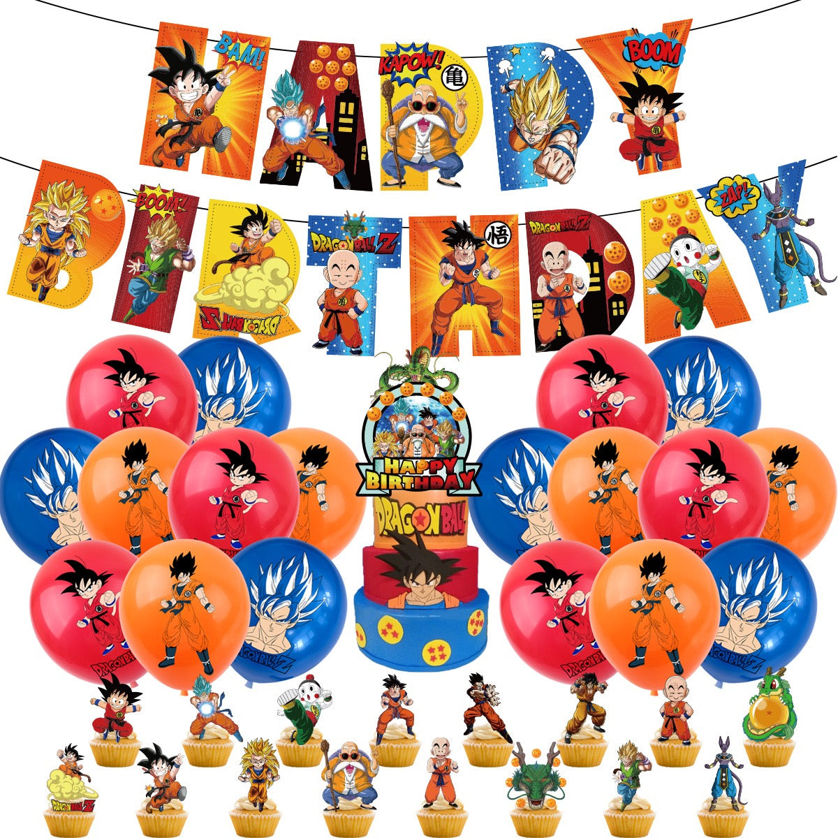 Dragon Ball Birthday party set.